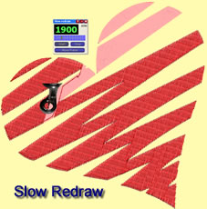 Slow redraw