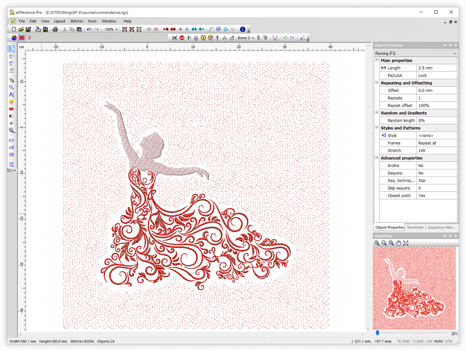 Fill areas with stippling stitches 1