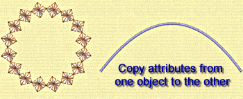 Copy attributes from another stitch object